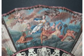 L'enlèvement d'Europe, éventail vers 1750