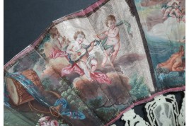 L'enlèvement d'Europe, éventail vers 1750