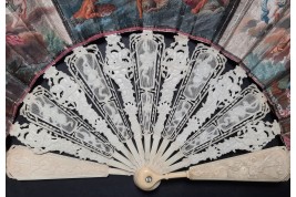 L'enlèvement d'Europe, éventail vers 1750