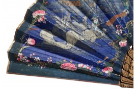 La pagode de Pazhou, éventail géant assymétrique, Chine XIXè siècle