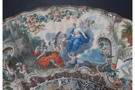 Vénus remettant les armes à Enée, éventail vers 1760