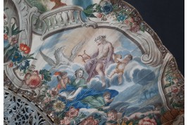 Vénus remettant les armes à Enée, éventail vers 1760