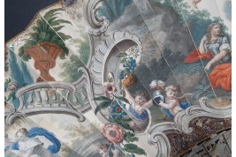 Vénus remettant les armes à Enée, éventail vers 1760