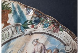 Vénus remettant les armes à Enée, éventail vers 1760