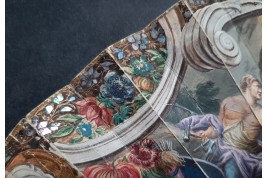 Vénus remettant les armes à Enée, éventail vers 1760