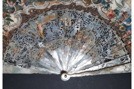 Vénus remettant les armes à Enée, éventail vers 1760