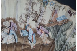 Vénus remettant les armes à Enée, éventail vers 1760