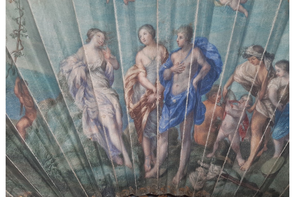 Ariane & Bacchus et le Colisée, éventail vers 1815-20
