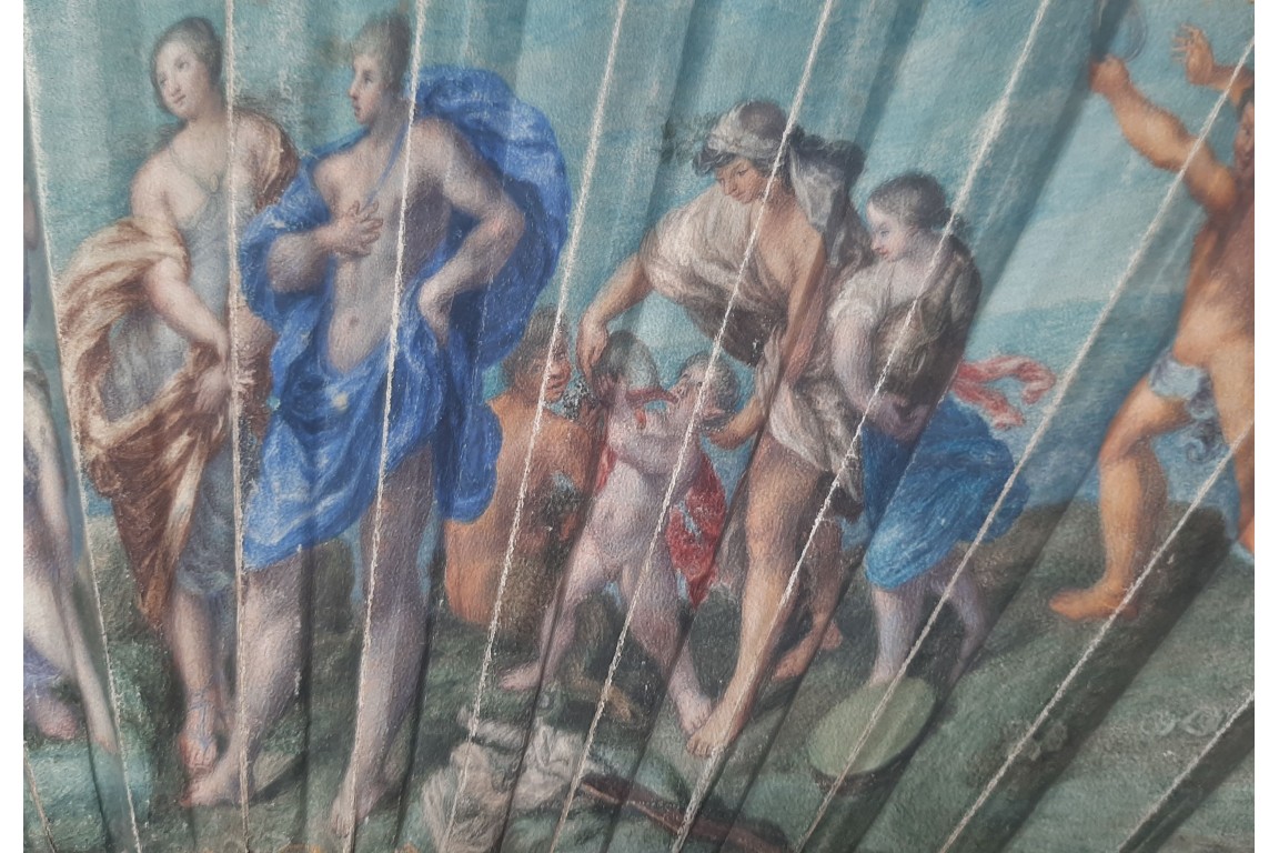 Ariane & Bacchus et le Colisée, éventail vers 1815-20