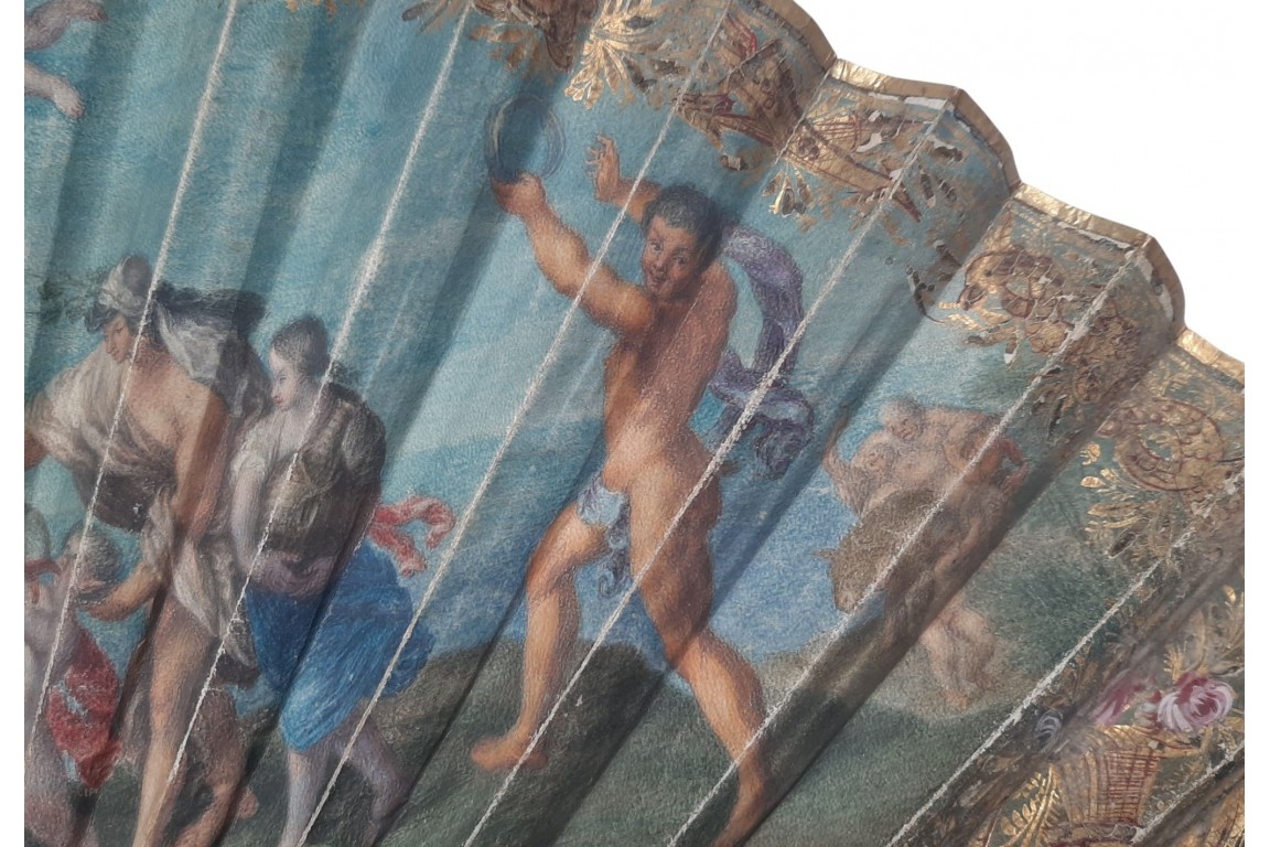 Ariane & Bacchus et le Colisée, éventail vers 1815-20