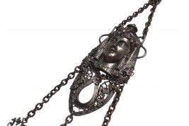 Egyptomania, chatelaine and perfume bottle