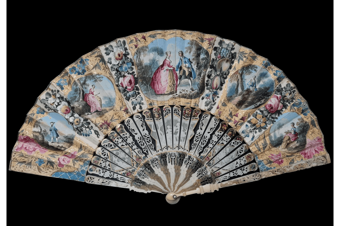 Libertine delights, fan, circa 1750–60