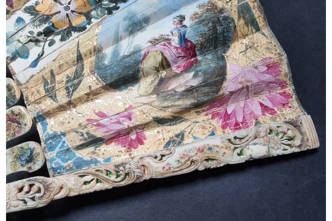 Libertine delights, fan, circa 1750–60