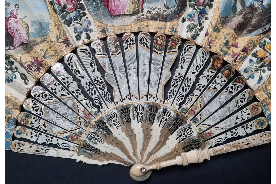 Libertine delights, fan, circa 1750–60