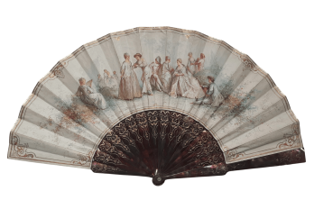 In the style of Alexandre, fan circa 1870