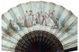 In the style of Alexandre, fan circa 1870