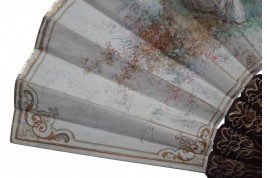 In the style of Alexandre, fan circa 1870