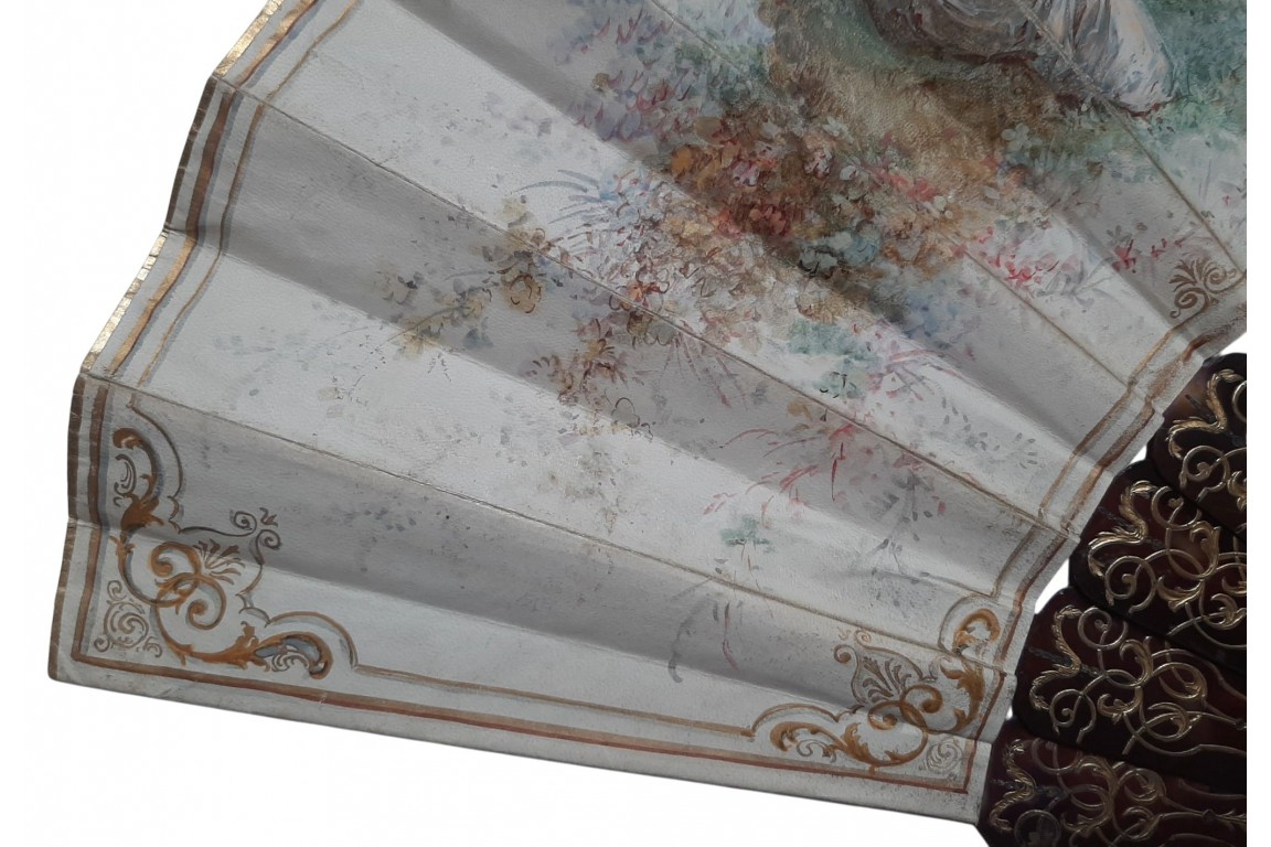 In the style of Alexandre, fan circa 1870