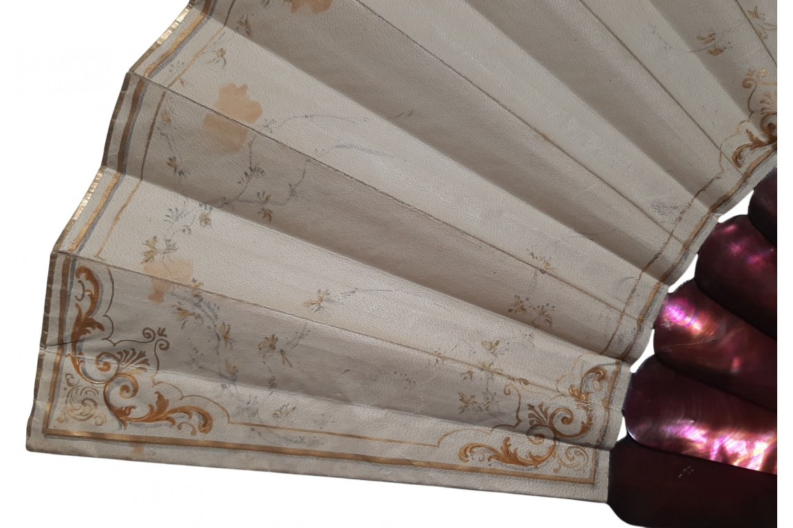 In the style of Alexandre, fan circa 1870