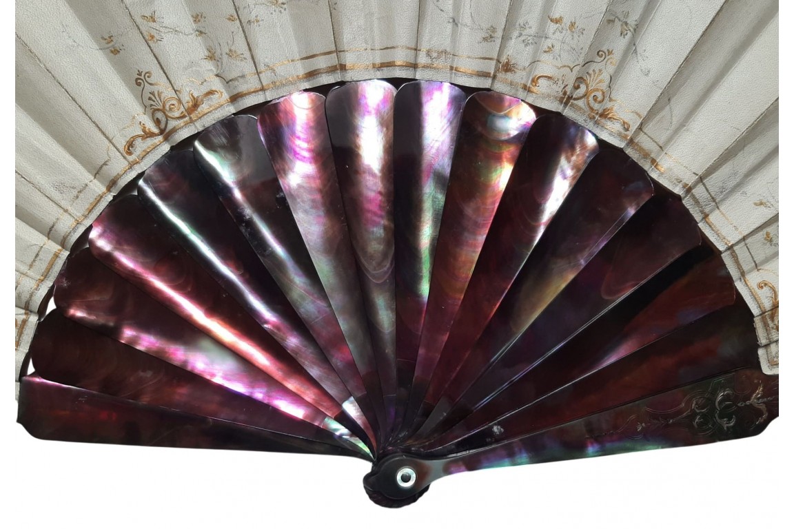 In the style of Alexandre, fan circa 1870
