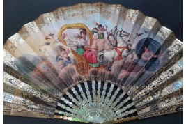 The dawn and Hector’s Farewell, fan circa 1830