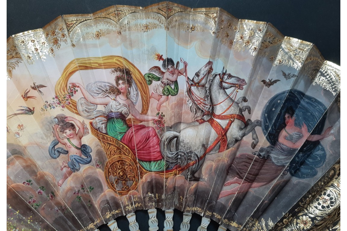 The dawn and Hector’s Farewell, fan circa 1830