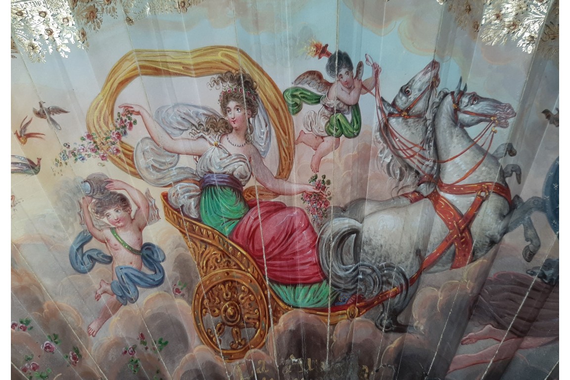 The dawn and Hector’s Farewell, fan circa 1830