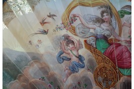 The dawn and Hector’s Farewell, fan circa 1830