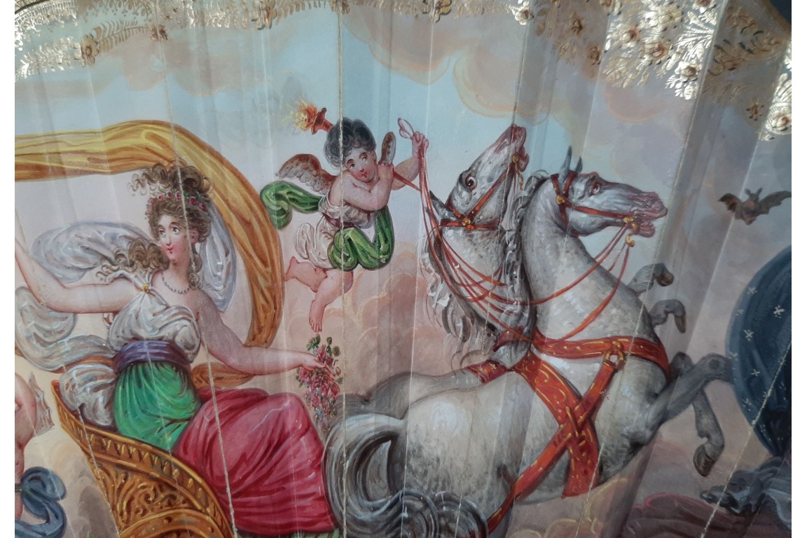 The dawn and Hector’s Farewell, fan circa 1830