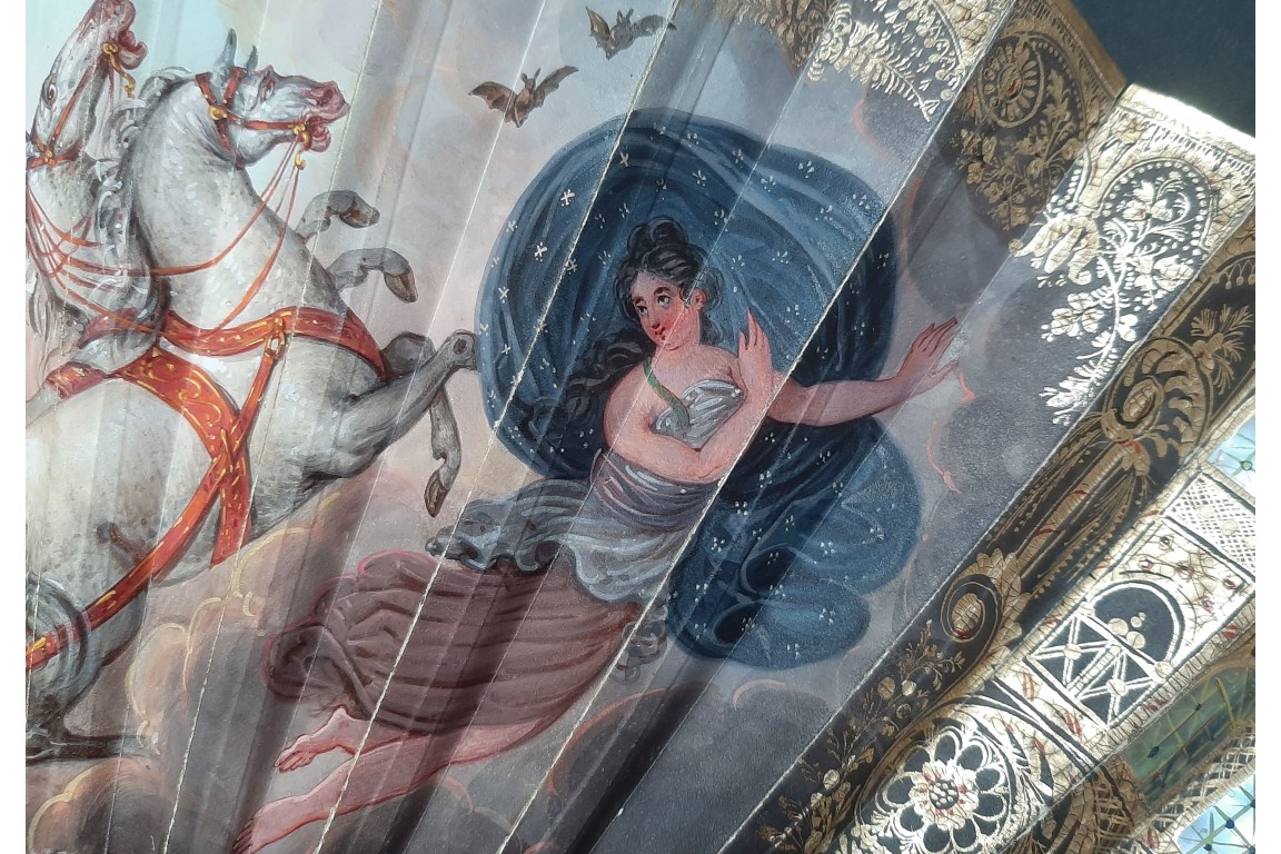 The dawn and Hector’s Farewell, fan circa 1830
