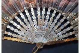 The dawn and Hector’s Farewell, fan circa 1830