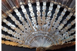 The dawn and Hector’s Farewell, fan circa 1830