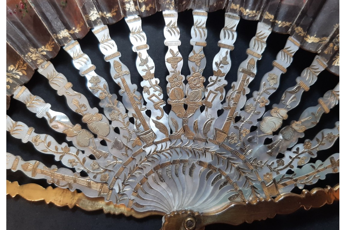 The dawn and Hector’s Farewell, fan circa 1830