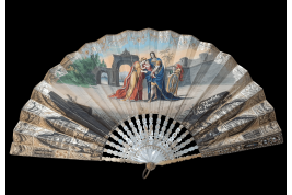 The dawn and Hector’s Farewell, fan circa 1830