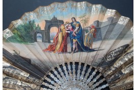 The dawn and Hector’s Farewell, fan circa 1830