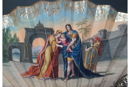 The dawn and Hector’s Farewell, fan circa 1830