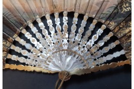 The dawn and Hector’s Farewell, fan circa 1830