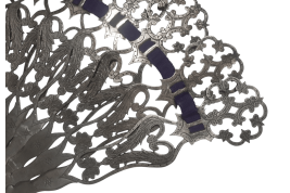 Eventail en argent, 19eme siècle