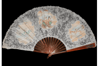 The beauties float, fan design by Marie Adam for Creusy, circa 1890