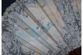 The beauties float, fan design by Marie Adam for Creusy, circa 1890