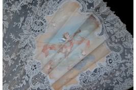 The beauties float, fan design by Marie Adam for Creusy, circa 1890