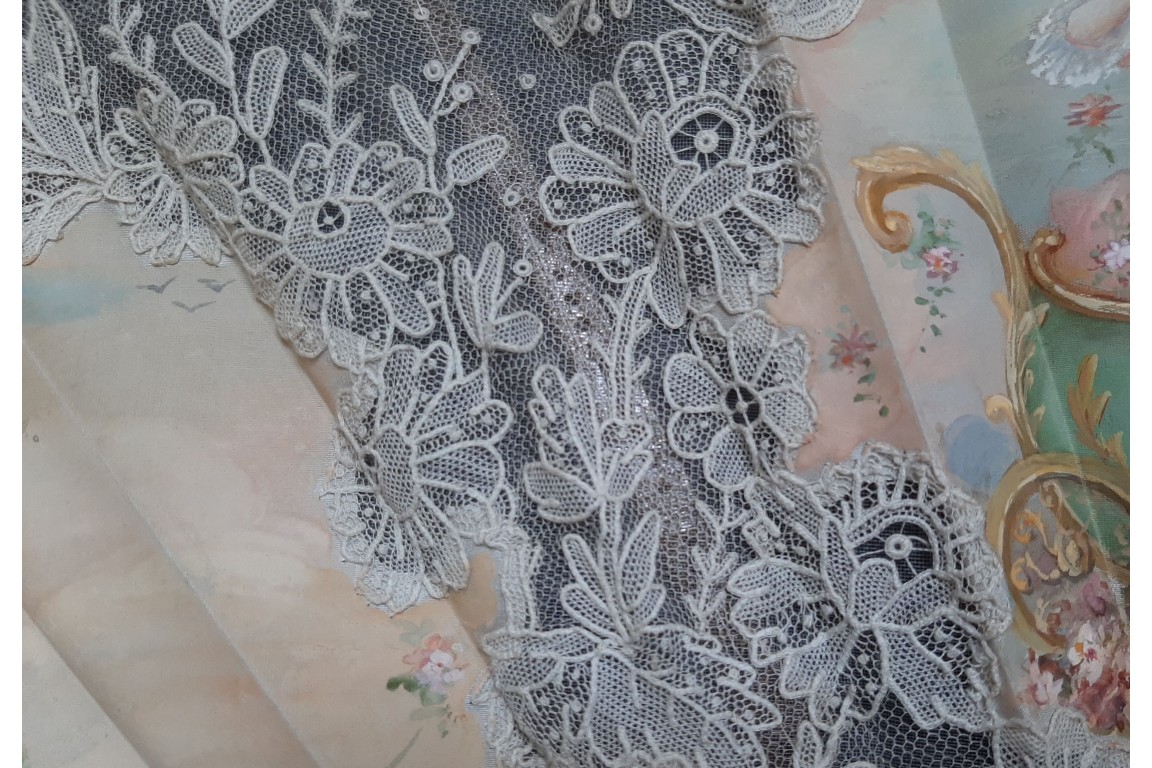 The beauties float, fan design by Marie Adam for Creusy, circa 1890
