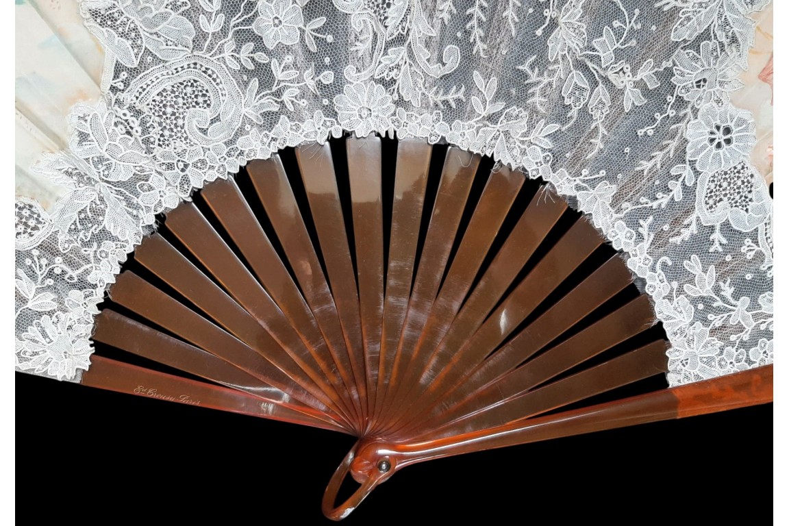 The beauties float, fan design by Marie Adam for Creusy, circa 1890
