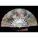 Charmante compagnie, éventail vers 1865