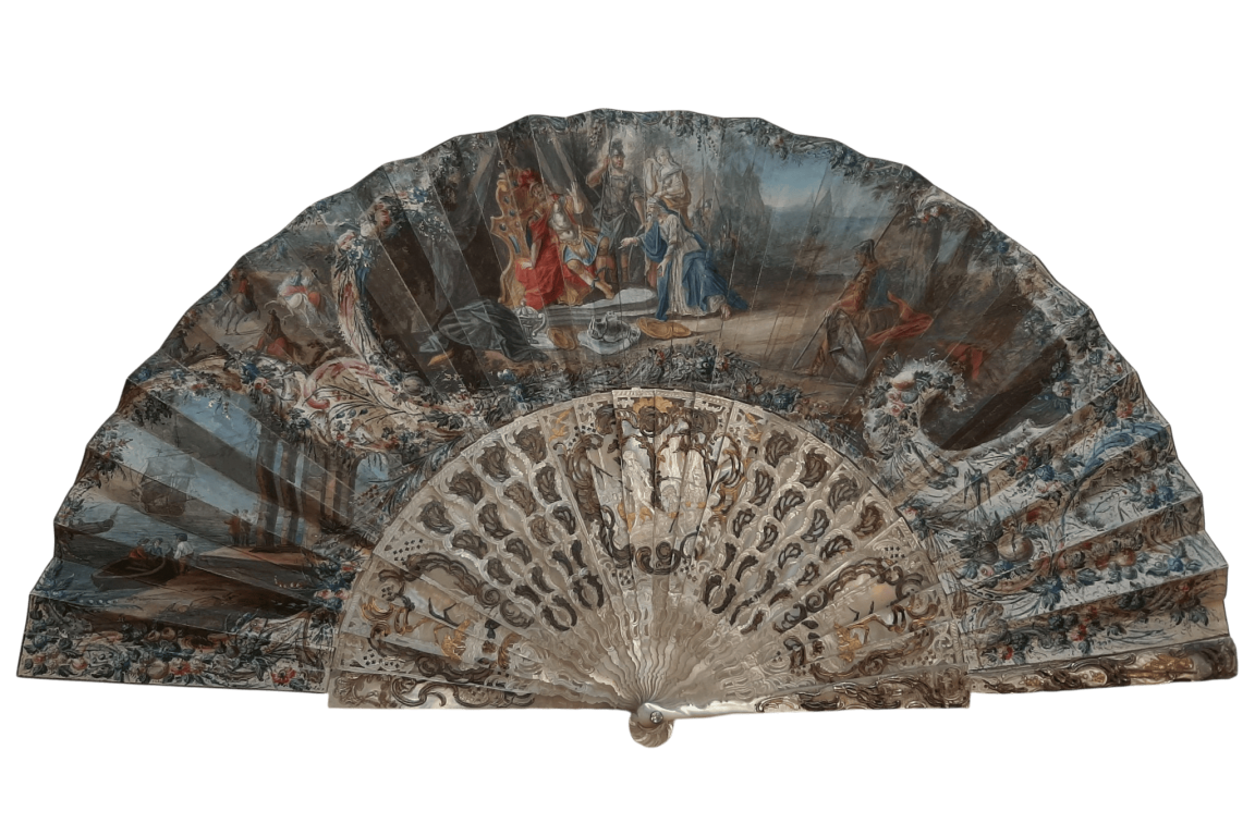 La continence de Scipion, éventail vers 1750