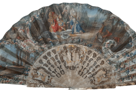 La continence de Scipion, éventail vers 1750