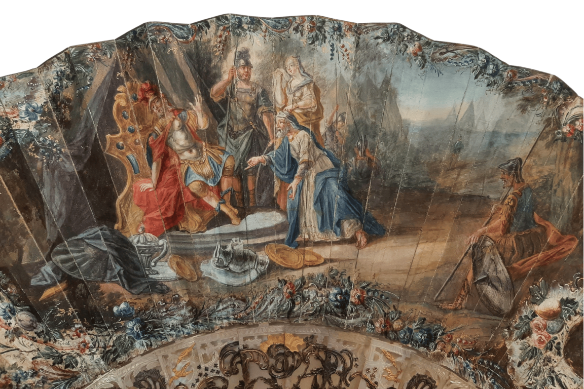 La continence de Scipion, éventail vers 1750