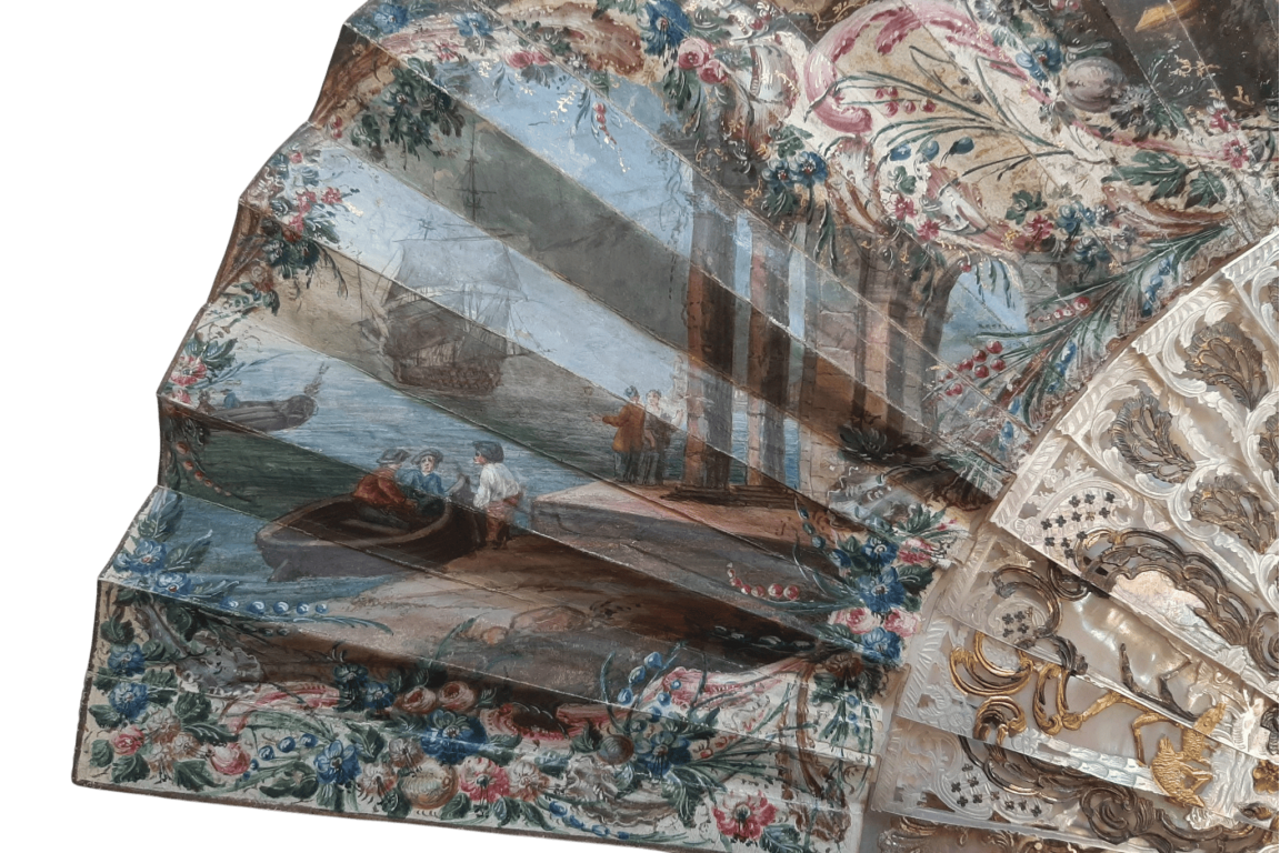 La continence de Scipion, éventail vers 1750