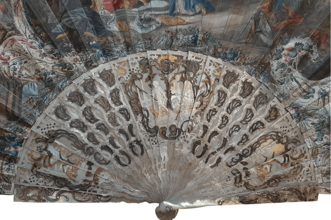 La continence de Scipion, éventail vers 1750