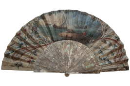 La continence de Scipion, éventail vers 1750